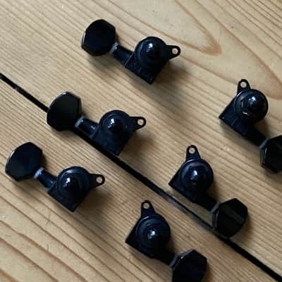 BC Rich 3 a Side Guitar Tuners Machine Heads 2000s Black image 3