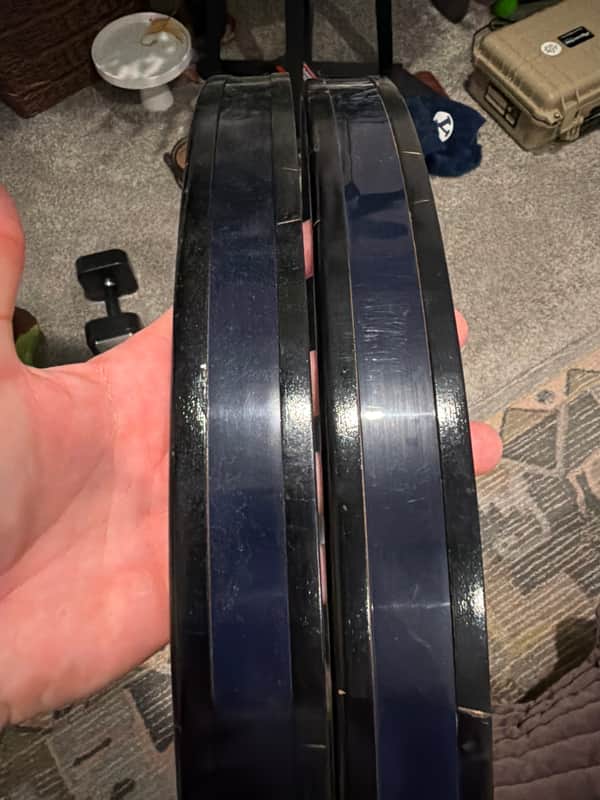 Premier Pair 22” Bass Drum Hoops - 1 5/8” Wide x 3/8” Thick 70s image 1