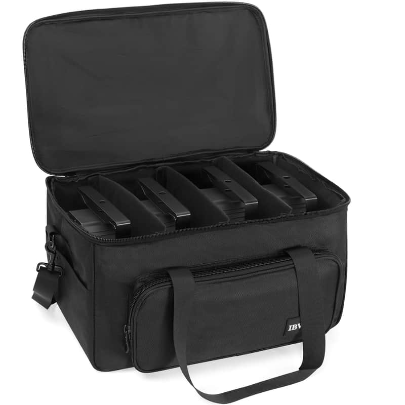 4 Par Light Bag Padded Storage Gig Case Bag For Par Lighting Fixtures 18"×10"×11" Stage Lights Bag image 1