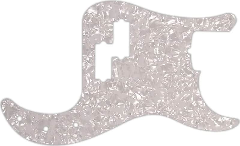 WD Custom Pickguard For Fender American Performer Precision Bass #28 White Pearl/White/Black/White image 1