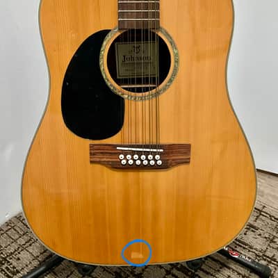 Johnson G-674 Left-Handed 12-String Acoustic Guitar image 2