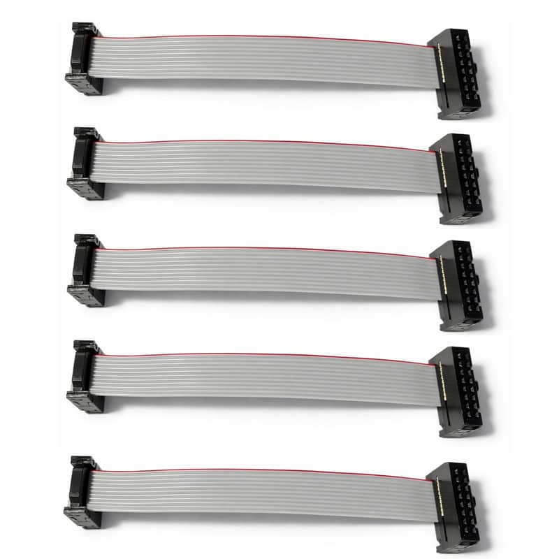 5Pcs set Eurorack Power Ribbon IDC Cable 10-16 Pin 10cm Length image 1