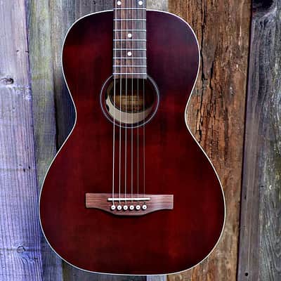 Art&Lutherie Roadhouse Parlor Guitar - Tennessee Red A/E image 1