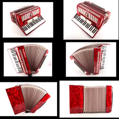 Immagine Royal Standard Montana (Weltmeister) 120 Bass Musette Top Accordion+Hard Case&Leather Straps - VIDEO - 11