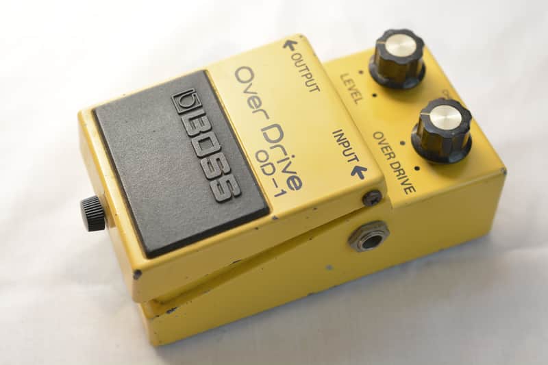 BOSS OD-1 Overdrive NEC C4558C Long Dash Made in Japan 1981 image 1