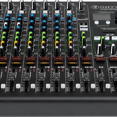 Mackie Onyx12 12-Channel Analog Mixer with Multitrack USB- Dark Gray image 5