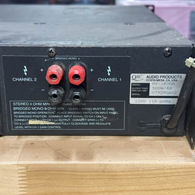 QSC MX‑1500a Rack Mount Professional Power Amplifier 350 Watts per Chanel image 13