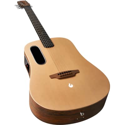 Lava Music ME 4 41” Spruce Series Guitar - Woodgrain Brown & Burlywood image 4