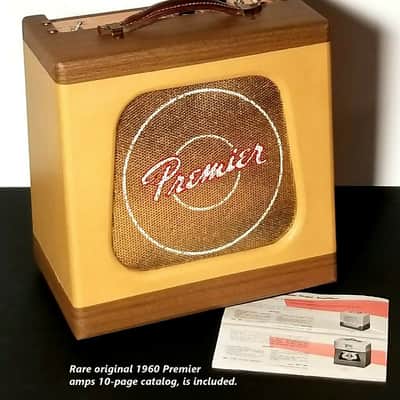 Vintage 1961 Premier Model 50 amp, guitar & harp. Clean, mean, pristine. And with tone to die for! image 11