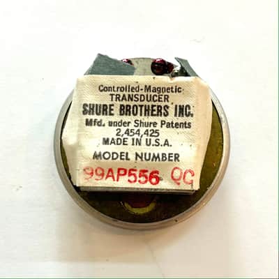 Shure 99AP556 QC Controlled Magnetic Transducer image 1