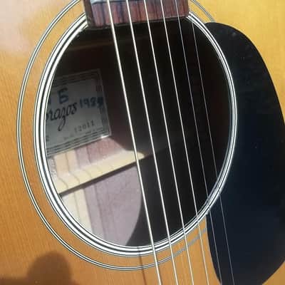 Brazos Acoustic Guitar~Model 202~Rosewood,Japan~Large Soundhole~Bluegrass~Cannon image 4