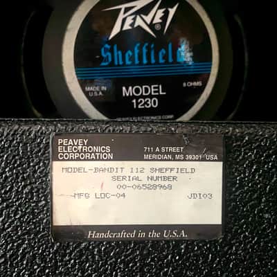 Peavey Bandit 112 “Teal Stripe” Sheffield Equipped 80W 1x12” MINT 1988 image 13