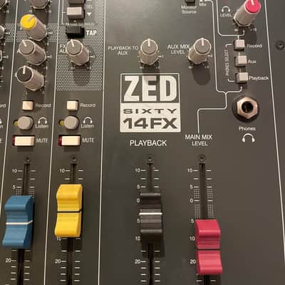 Allen & Heath ZED-14 Fx 14 + 2 Channel Mixer with Effects - Black/Red image 2