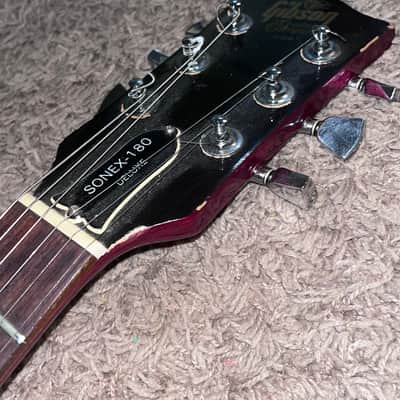Gibson Sonex-180 Deluxe 1982 - Candy Apple Red + Original Case! image 5