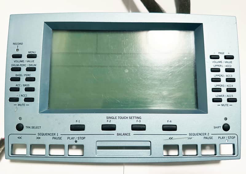 KORG PA50 Synthesizer LCD Display with a Bezel Assembly. Works