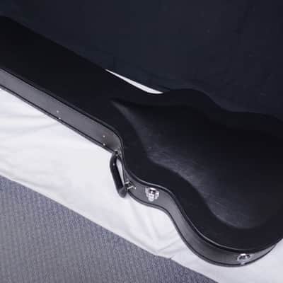MICHAEL KELLY Dragonfly 5-string FRETLESS acoustic electric BASS guitar Trans Black w/Case - Used image 2
