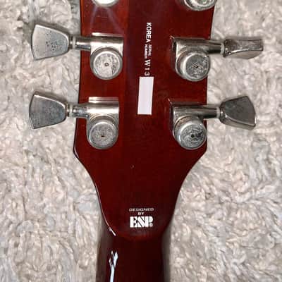 ESP LTD EC-1000 deluxe FM - Amber Sunburst Electric guitar made in Korea image 13