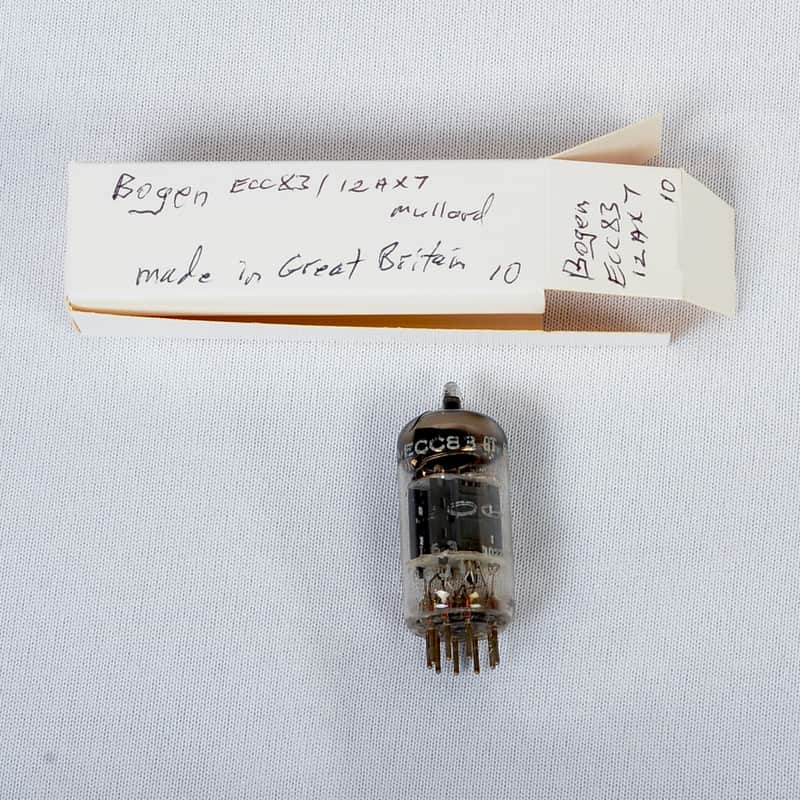 Vintage Bogen ECC83 / 12AX7 Preamp Tube – Mullard Made – Great Britain – Tests Strong image 1
