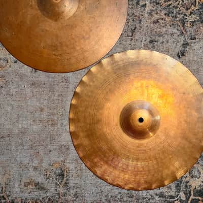 VINTAGE PAISTE 2002 SOUND EDGE Hihats 14” 1010 1004 g ICONIC! CRISP & DRY! Don’t Pay $550! image 4