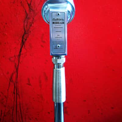 Vintage 1950's Electro Voice 638 omni-directional dynamic microphone harp w XLR adapter 641 605 606 636 # 3 image 9