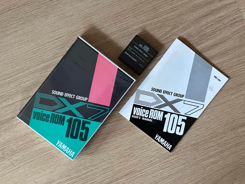 Yamaha DX7 Voice ROM Data Cartridge // VRC-105 Sound Effect Group // Boxed + Booklet image 1