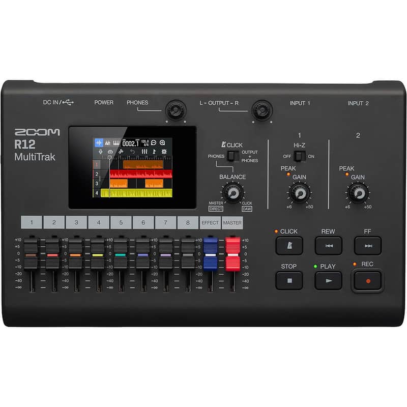 Zoom R12 MultiTrak Portable Digital Recorder and Control Surface image 1