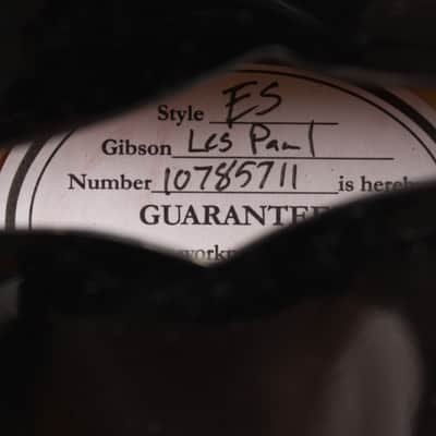 Gibson ES-Les Paul Custom Semi-Hollow Body Electric Guitar (2015), ser. #10785711, original brown tolex hard shell case. image 15