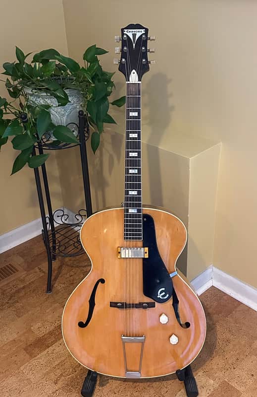 Vintage 1953 Epiphone Blonde Zephyr archtop guitar image 1