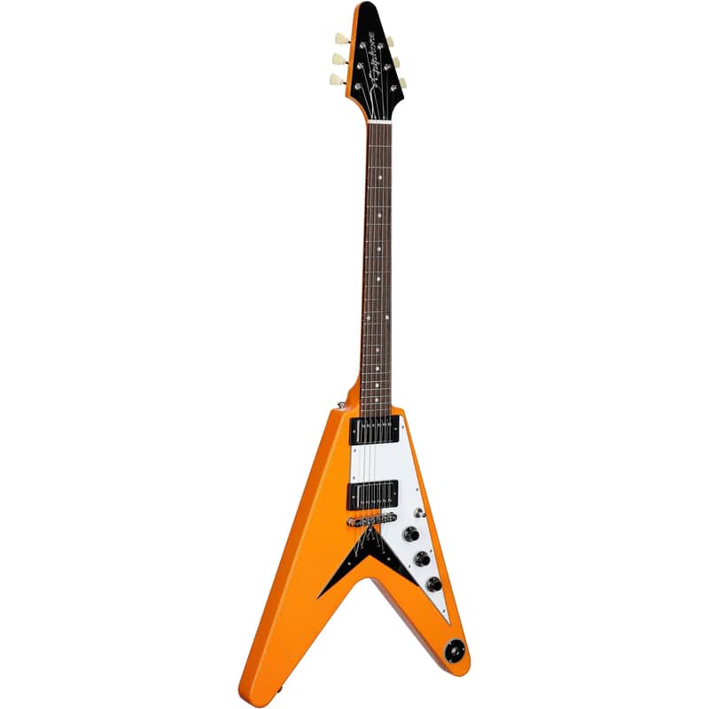 Epiphone Exclusive Flying V Electric Guitar, Citrus Sparkle | Reverb