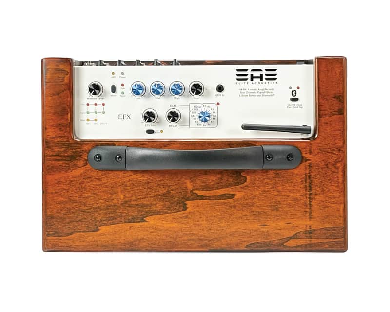 Elite Acoustics EAE A4-58 (Open Box) 120 W Acoustic Amp with Bluetooth and Lithium Battery - WOOD image 1