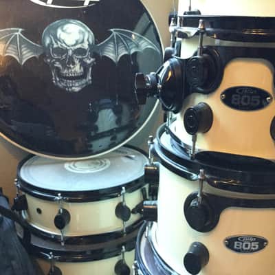DW PDP 805 AX7 Jimmy "The Rev" Signature Drum Set - White (Rare) image 3