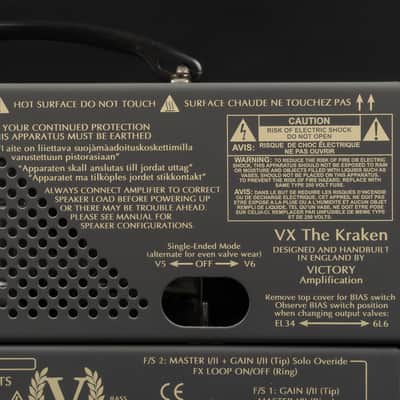 2017 Victory Amps VX The Kraken 50-Watt Tube Guitar Head - Silver | Lunch Box Made in England | Case image 11