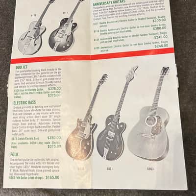 Gretsch Guitar and Bass Brochure 1960’s imagen 3