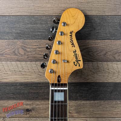 USED-Squier Classic Vibe '70s Jaguar Electric Guitar - Daphne Blue Finish image 3