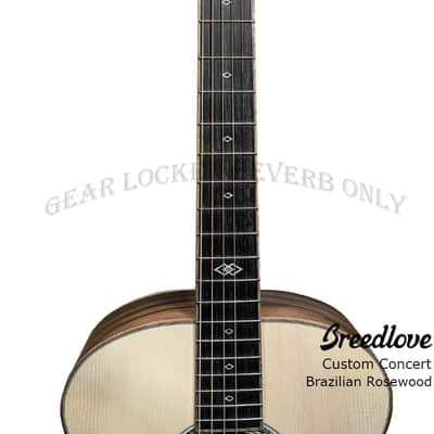 (Custom handMade in USA)Breedlove Concert all Solid Adirondack & 500years Brazilian Rosewood with L.R. Baggs pickup guitar Satin image 11