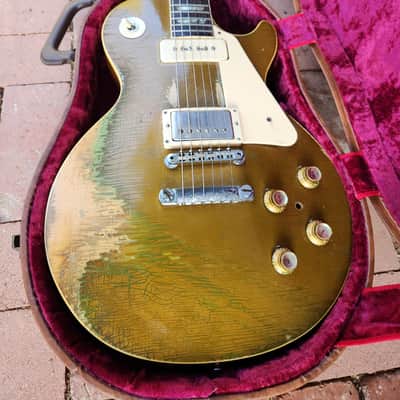 Vintage Gibson Les Paul Deluxe 1971 Goldtop Snatch Standard Coversion Road Warrior image 21