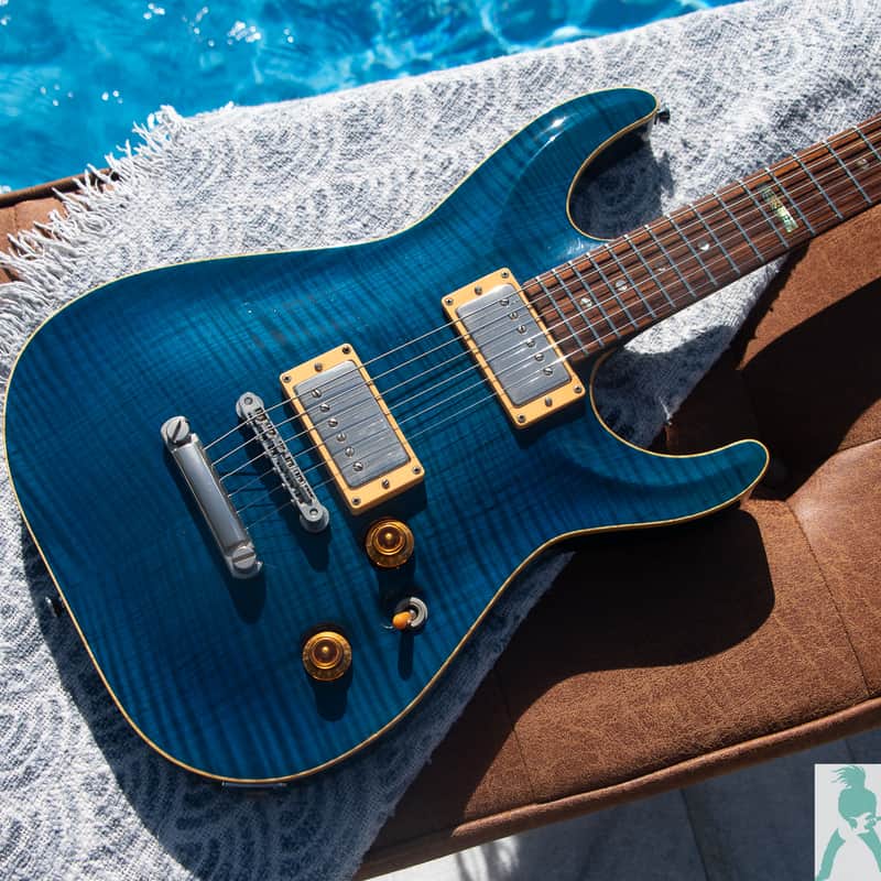 2002 ESP Horizon Custom Classic See Through Blue