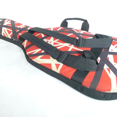 Rare Peavey EVH Wolfgang Red with Black and White Stripes Guitar Gig Bag image 11
