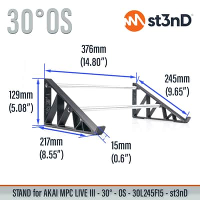 STAND for AKAI MPC LIVE III - 30° - Open Style - 30L245F15 image 2