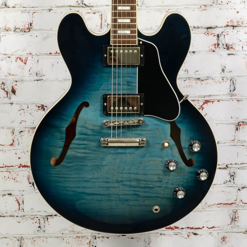 Gibson - 2019 ES335 Semihollow Electric Guitar Figured Blueburst w/OHSC - USED