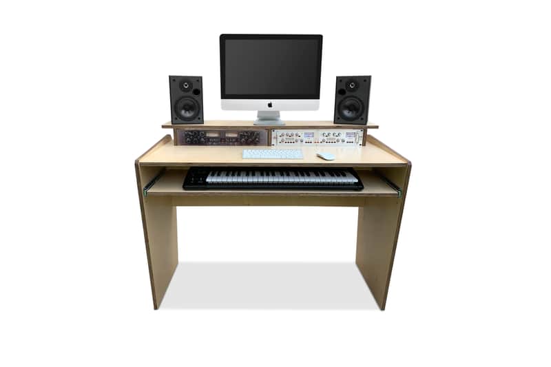 Bazel Studio Desk Raystag-61 key Studio Desk in Birch Ply image 1