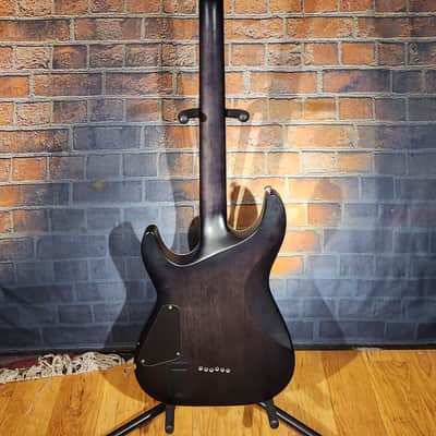 Schecter C-1 Platinum Rosewood Fretboard See-Thru Black Satin w/ Upgraded Bridge EMG & Changed Tuners image 2