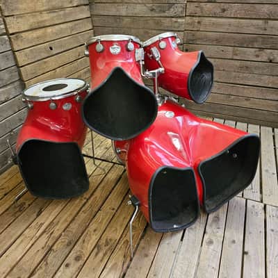 Drum Kit Staccato 1970s Thunderhorn, Red Gloss USED! RKSTK010426 image 3