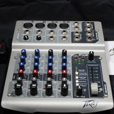 Peavey PV6 USB 6 Channel Mixer 2010s - Grey image 2