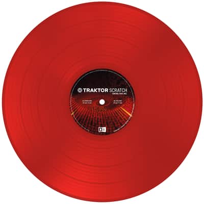 Native Instruments Traktor Scratch Timecode Vinyl MK2 Red - Accessory for DJ image 2