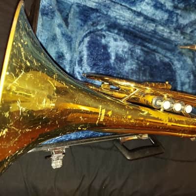 Yamaha YHR-302M Marching French Horn Lacquer, Japan, w/ case/mouthpiece image 5