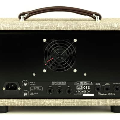 Xtonebox Carbon 2025 Boutique 2 channel rock tube amplifier 25W EL84 | active FX loop Master Volume image 3