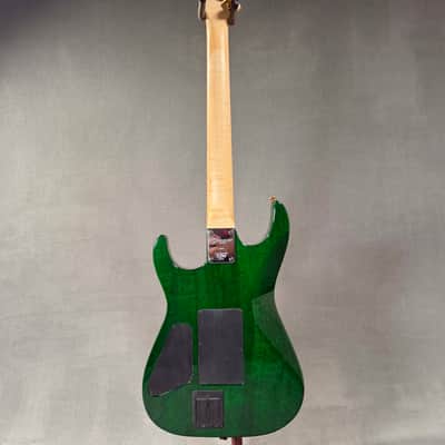 Charvel USA Custom Dinky EMG HSS FR Transparent Green 2004 w/ Hard Case - Quilted Maple image 5