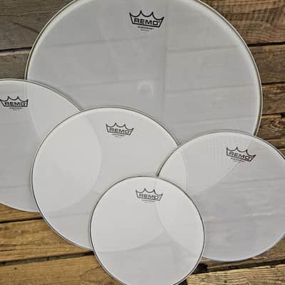 Mesh Drum Head Set Remo Silent Stroke 14, 14, 10", 12" And 20" USED! RKMEH240526 image 2