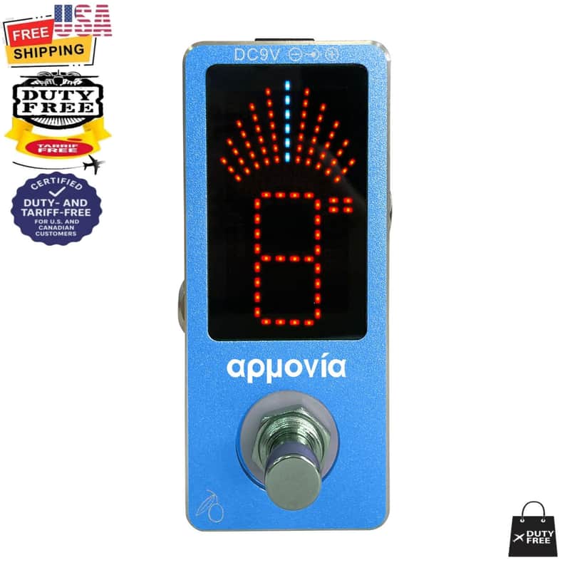 KALAMATA OLIVE Blue Tuner ROOTS Series Aluminum Mini Chromatic Guitar Bass Violin Tuner image 1